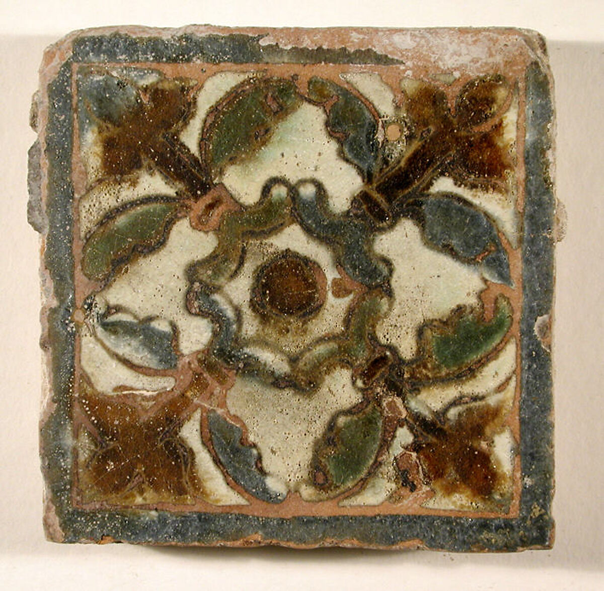 Pavement tiles, Tin-glazed earthenware, Spanish, Seville