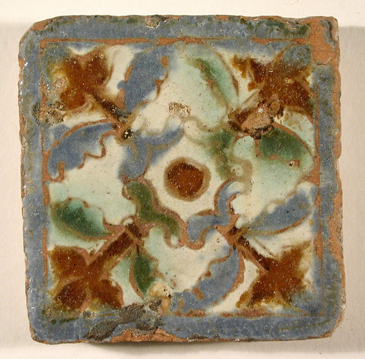 Pavement tiles, Tin-glazed earthenware, Spanish, Seville