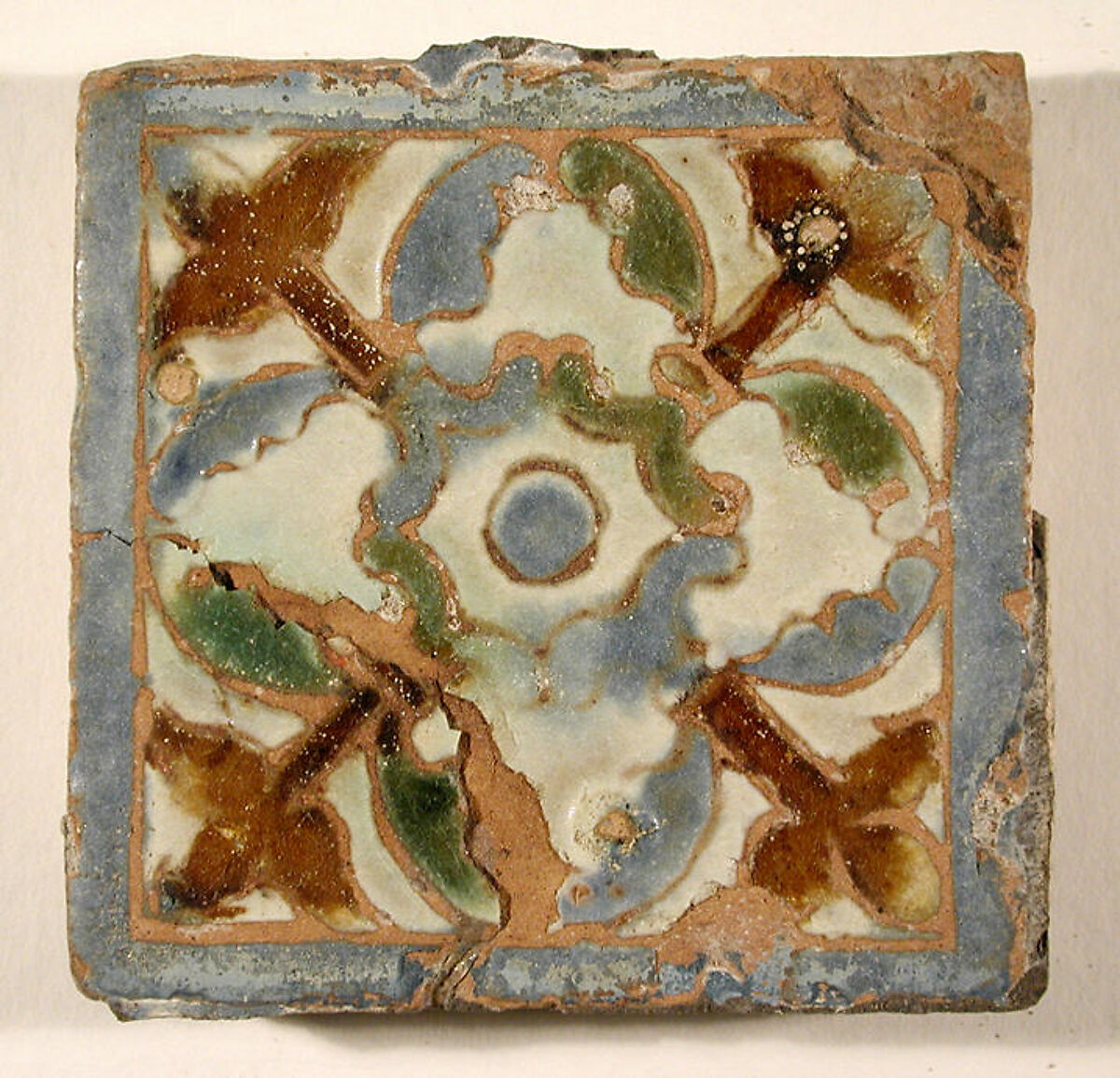 Pavement tiles, Tin-glazed earthenware, Spanish, Seville