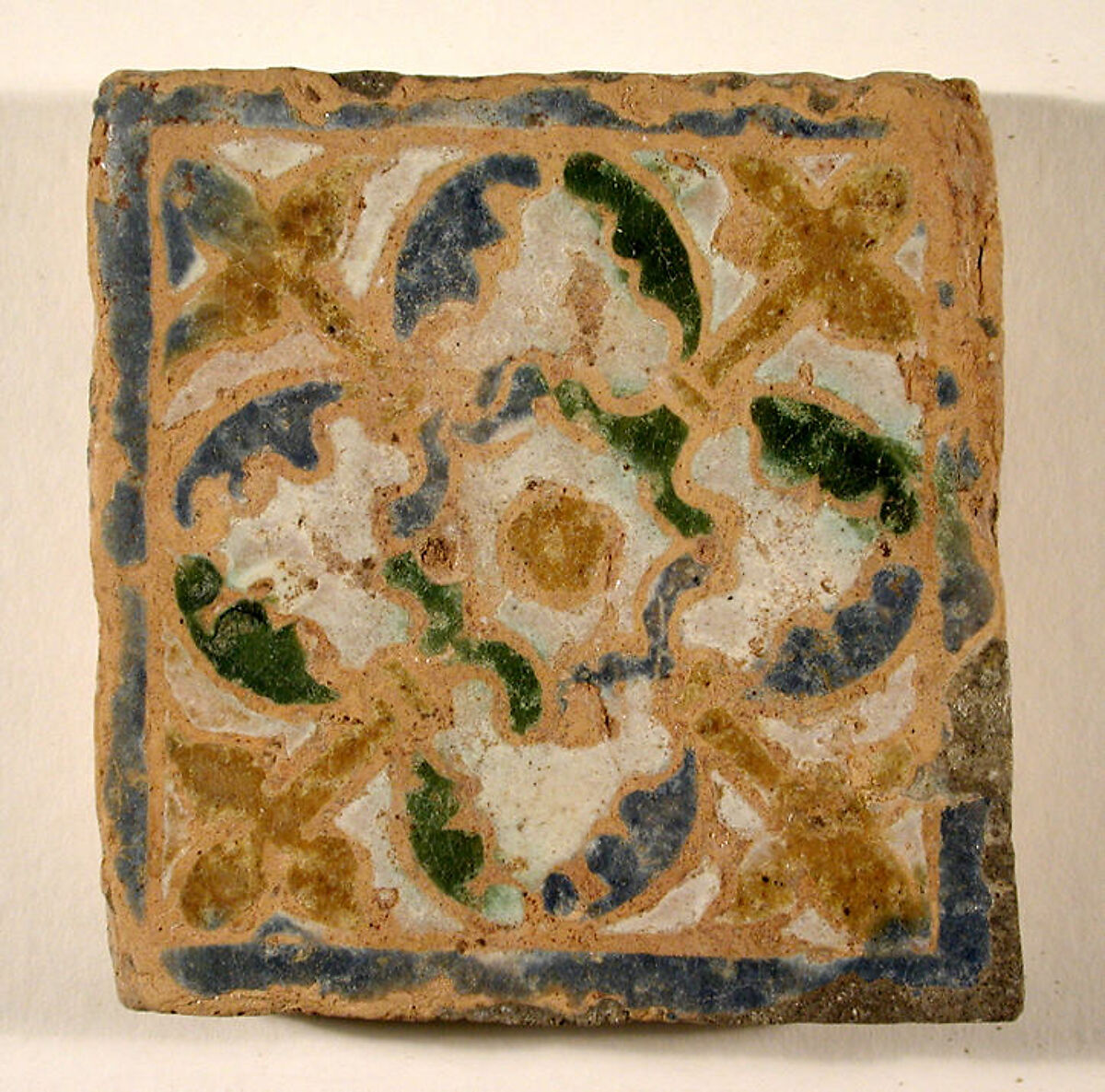 Pavement tiles, Tin-glazed earthenware, Spanish, Seville