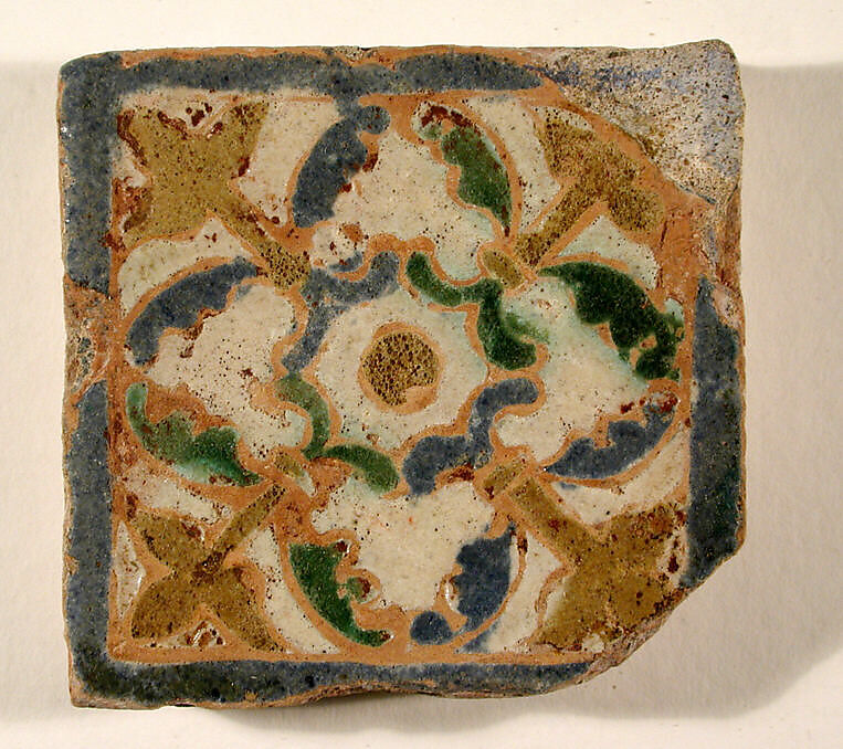 Pavement tiles, Tin-glazed earthenware, Spanish, Seville