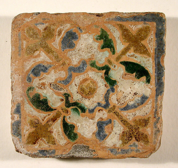 Pavement tiles, Tin-glazed earthenware, Spanish, Seville