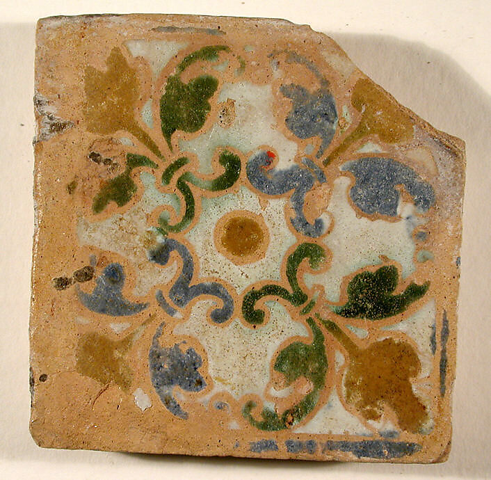 Pavement tiles, Tin-glazed earthenware, Spanish, Seville