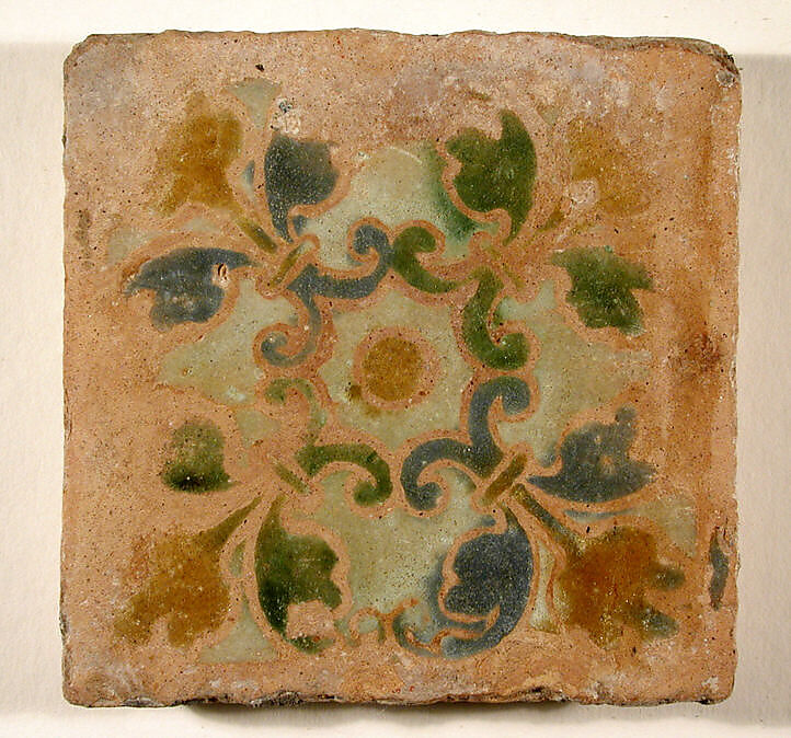 Pavement tiles, Tin-glazed earthenware, Spanish, Seville