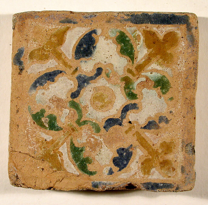 Pavement tiles, Tin-glazed earthenware, Spanish, Seville