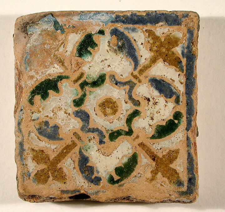Pavement tiles, Tin-glazed earthenware, Spanish, Seville