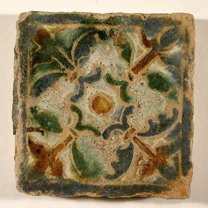 Pavement tiles, Tin-glazed earthenware, Spanish, Seville