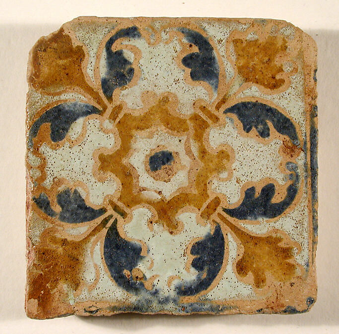 Pavement tiles, Tin-glazed earthenware, Spanish, Seville