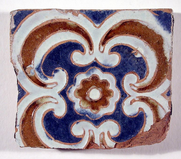 Pavement tiles, Tin-glazed earthenware, Spanish, Seville