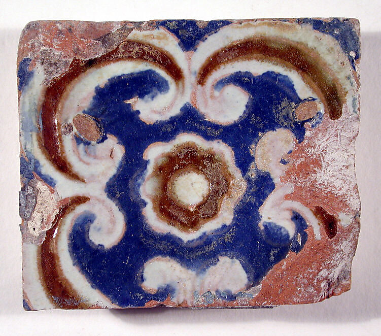 Pavement tiles, Tin-glazed earthenware, Spanish, Seville