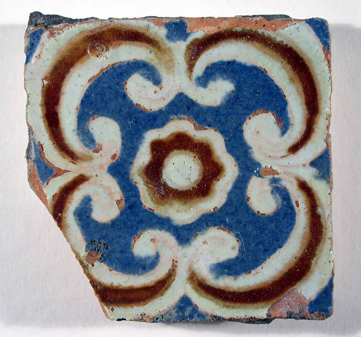 Pavement tiles, Tin-glazed earthenware, Spanish, Seville