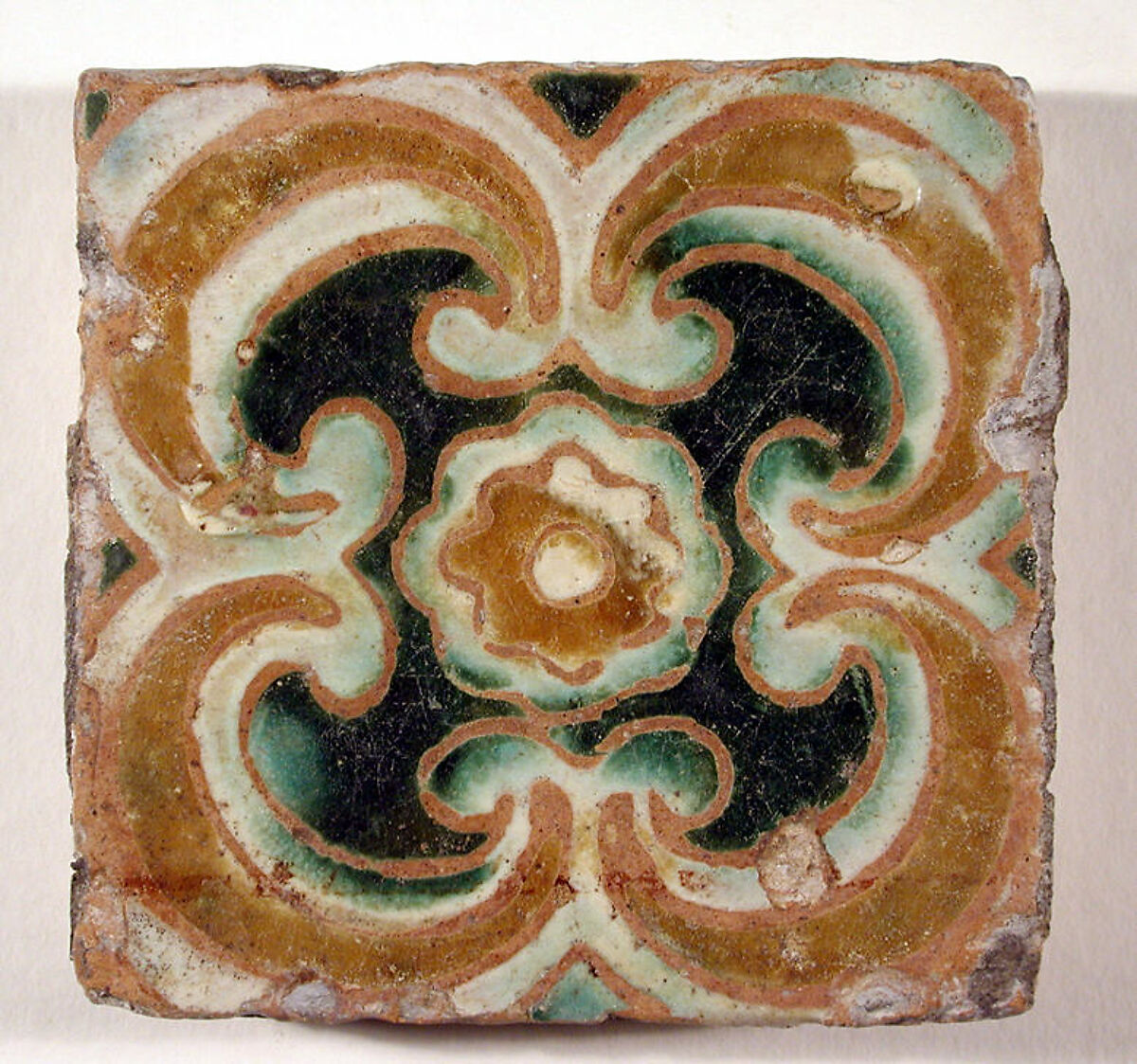 Pavement tiles, Tin-glazed earthenware, Spanish, Seville