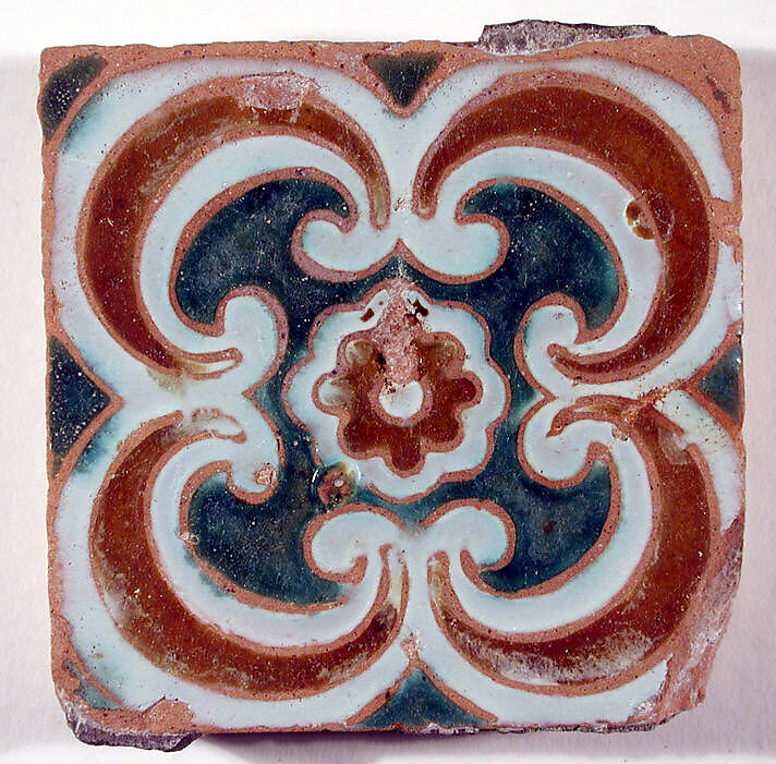 Pavement tiles, Tin-glazed earthenware, Spanish, Seville