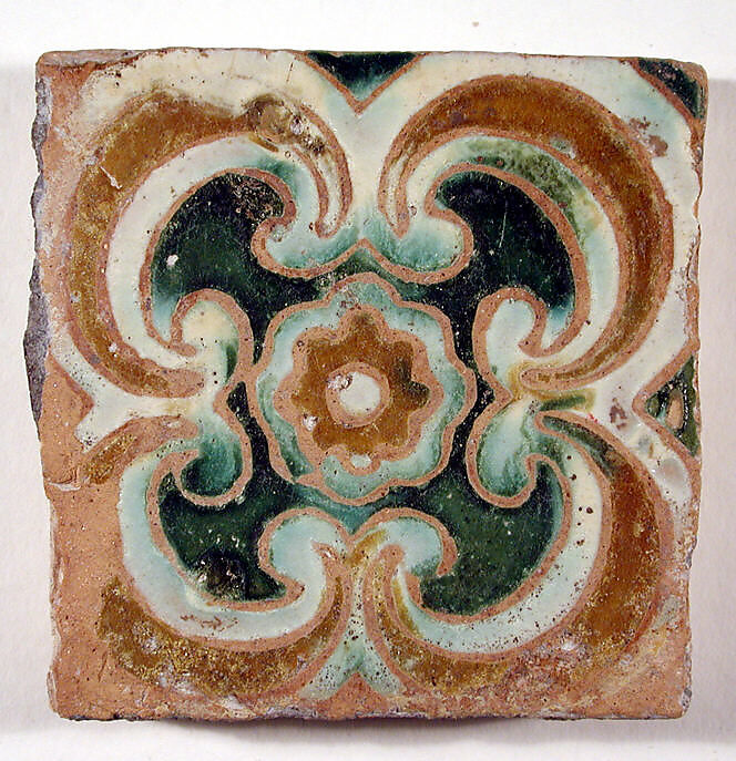Pavement tiles, Tin-glazed earthenware, Spanish, Seville