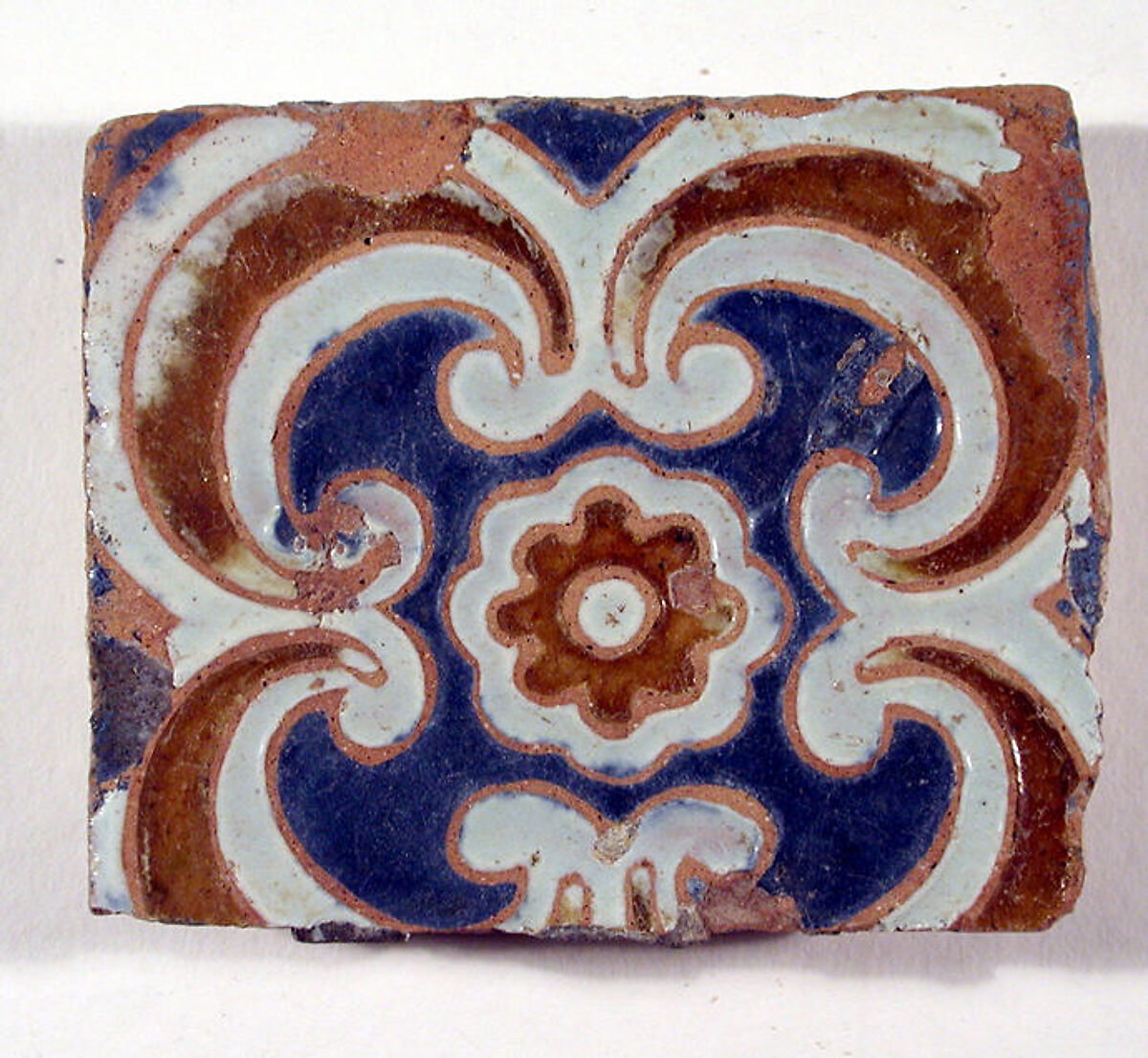 Pavement tiles, Tin-glazed earthenware, Spanish, Seville