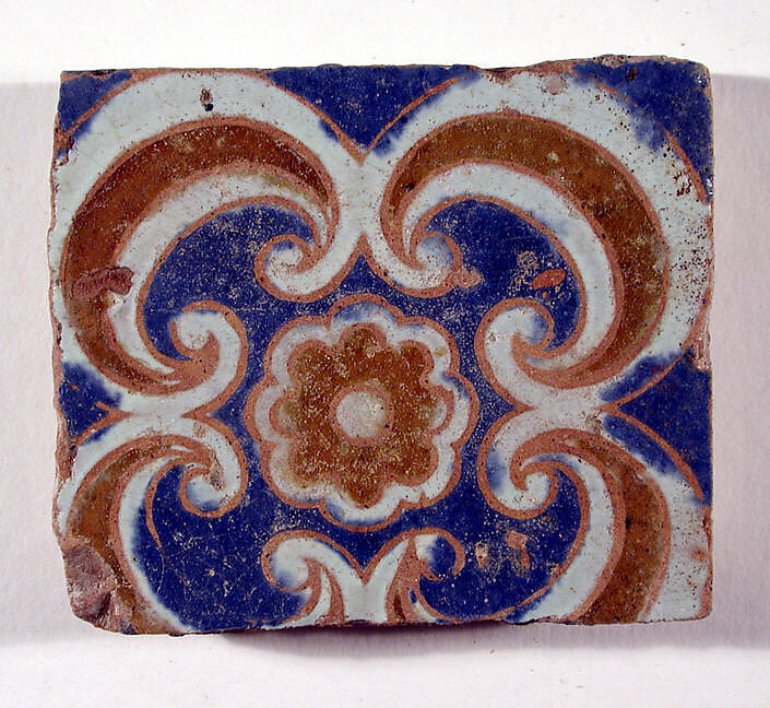 Pavement tiles, Tin-glazed earthenware, Spanish, Seville