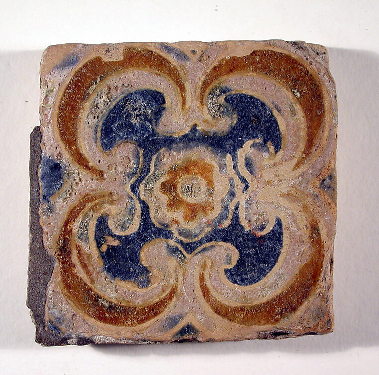 Pavement tiles, Tin-glazed earthenware, Spanish, Seville