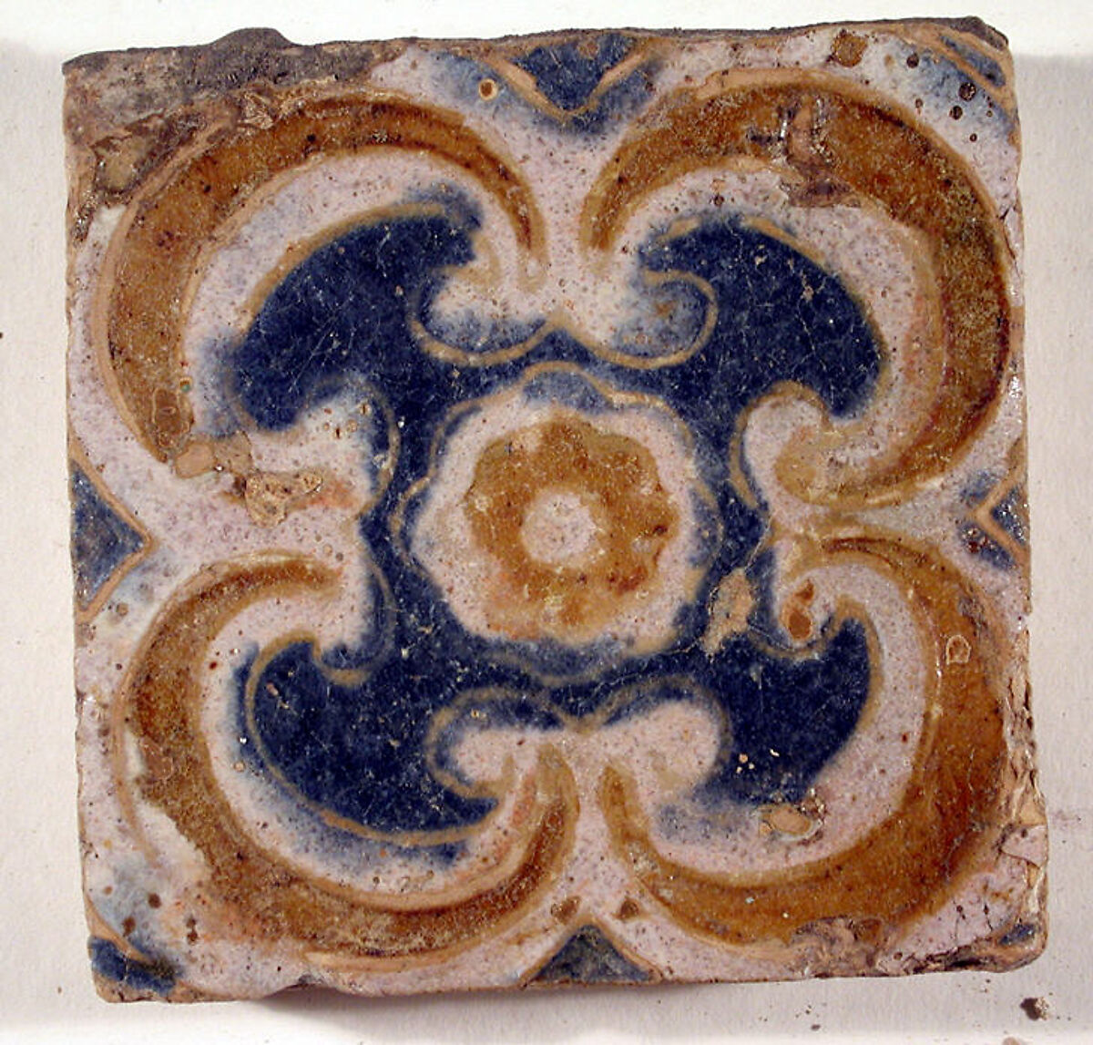 Pavement tiles, Tin-glazed earthenware, Spanish, Seville