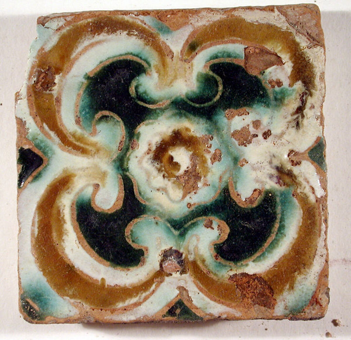 Pavement tiles, Tin-glazed earthenware, Spanish, Seville