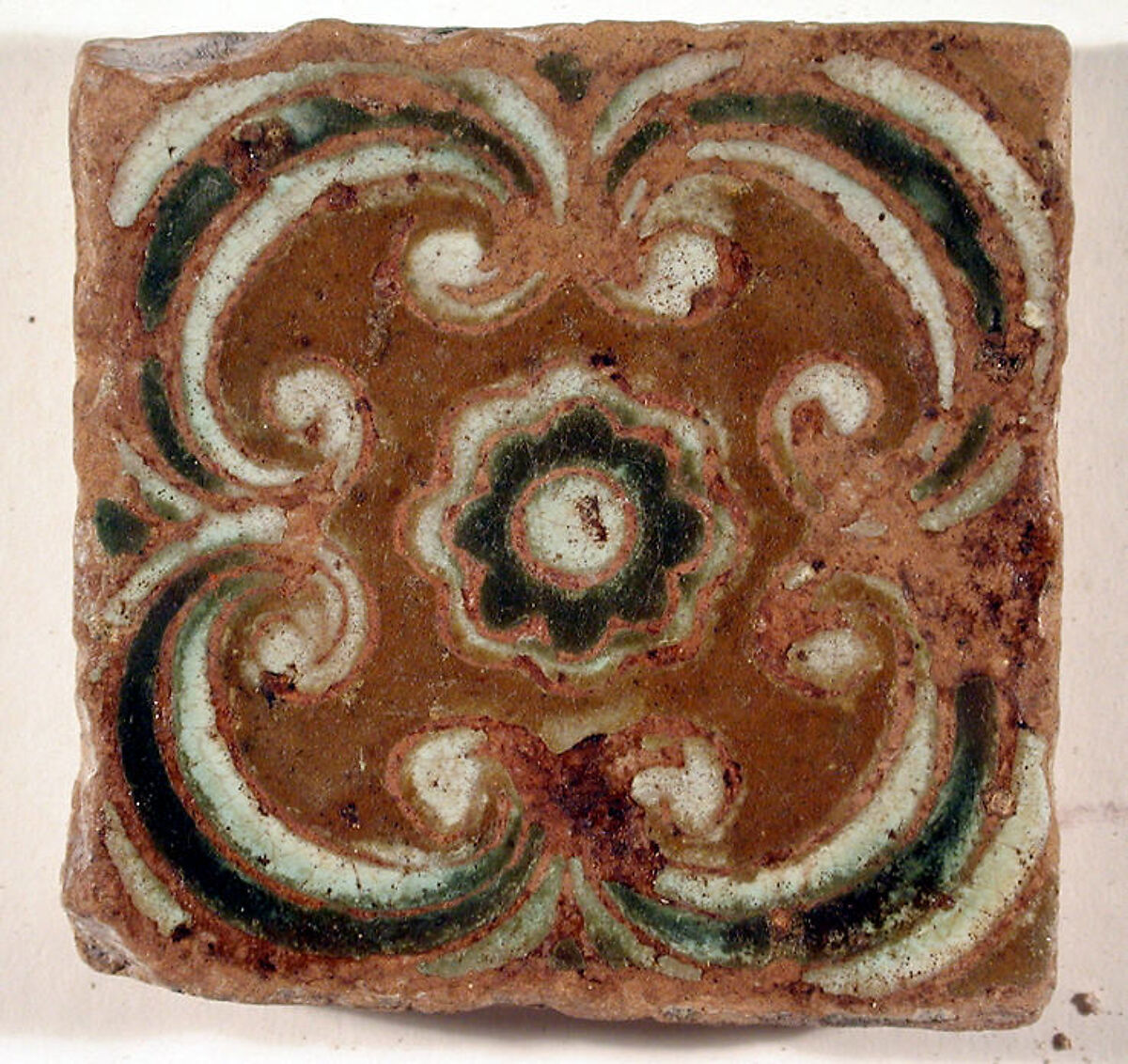 Pavement tiles, Tin-glazed earthenware, Spanish, Seville