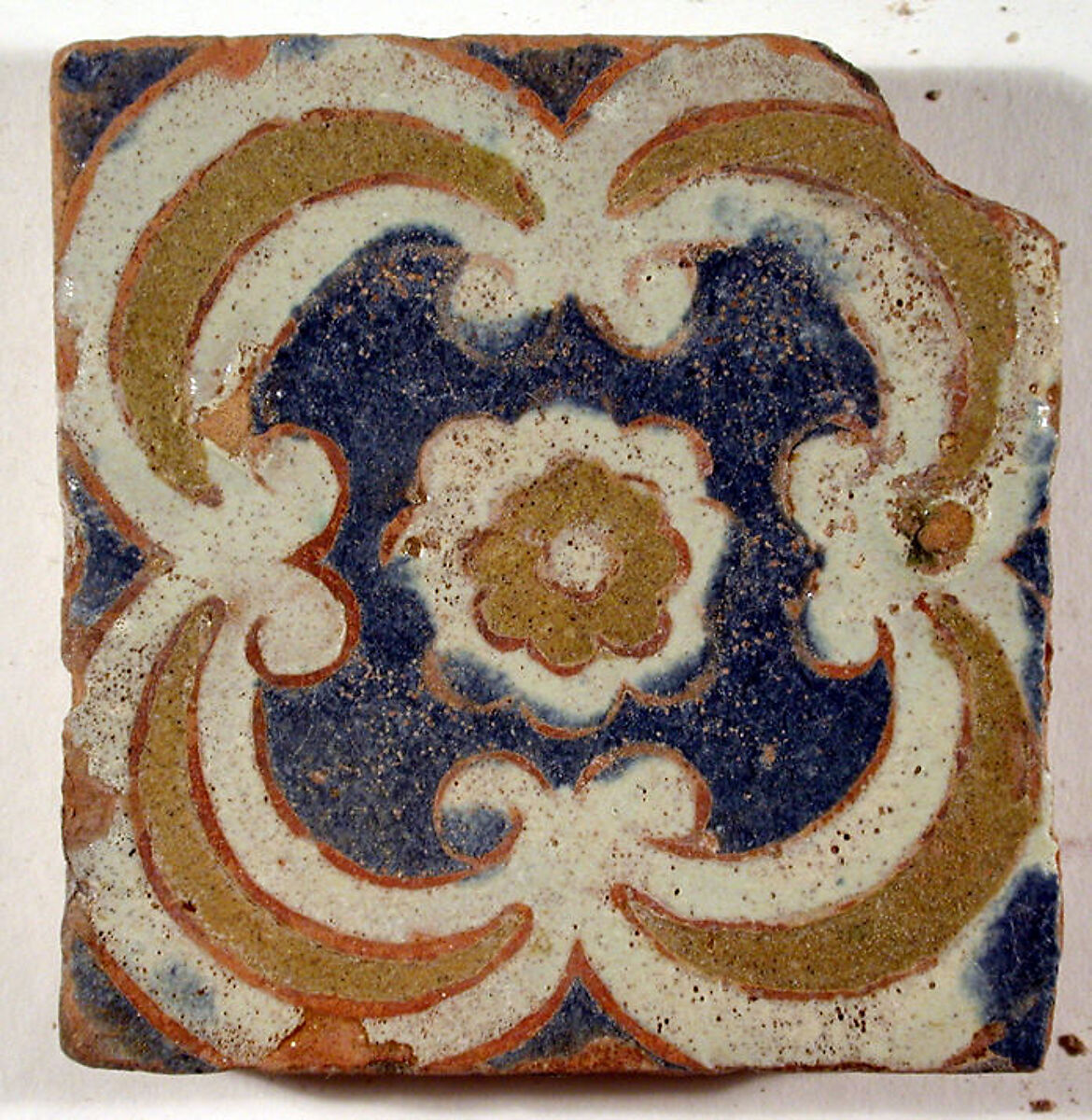 Pavement tiles, Tin-glazed earthenware, Spanish, Seville