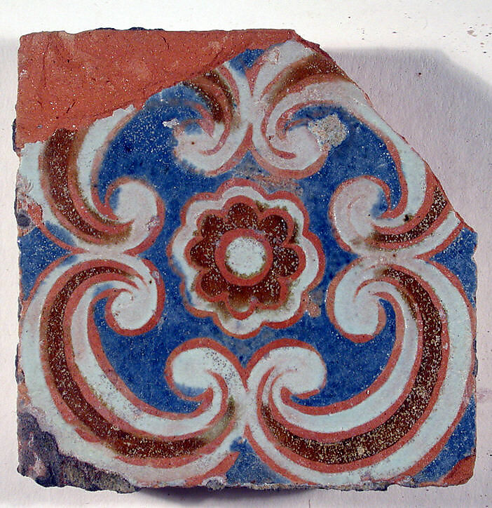 Pavement tiles, Tin-glazed earthenware, Spanish, Seville
