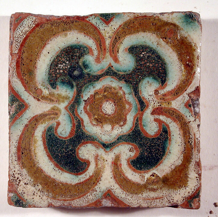 Pavement tiles, Tin-glazed earthenware, Spanish, Seville