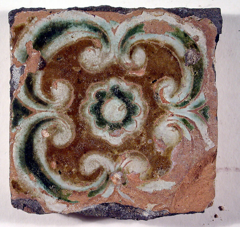 Pavement tiles, Tin-glazed earthenware, Spanish, Seville