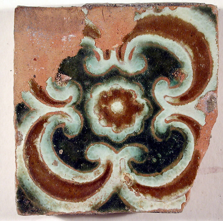 Pavement tiles, Tin-glazed earthenware, Spanish, Seville