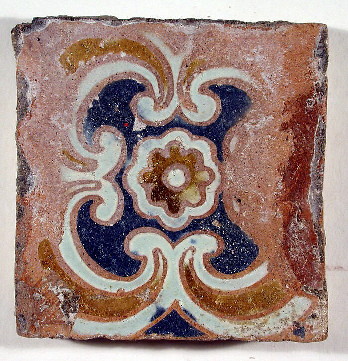 Pavement tiles, .20Tin-glazed earthenware, Spanish, Seville