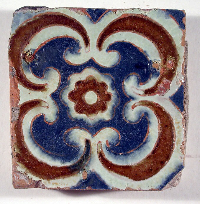 Pavement tiles, .20Tin-glazed earthenware, Spanish, Seville