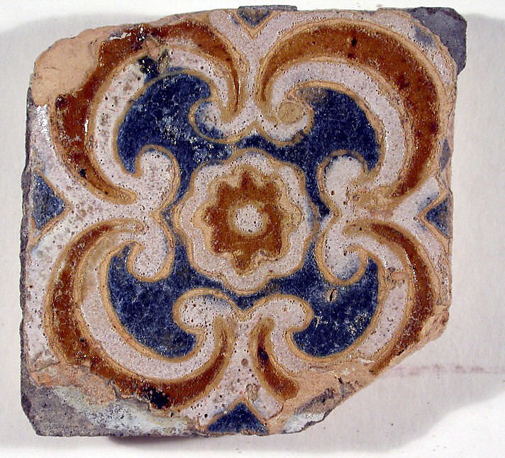 Pavement tiles, .20Tin-glazed earthenware, Spanish, Seville