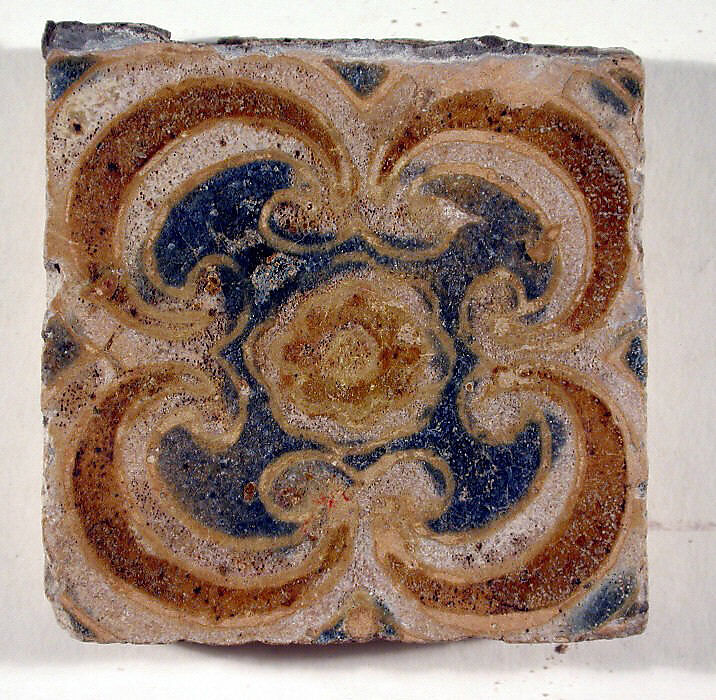 Pavement tiles, .20Tin-glazed earthenware, Spanish, Seville