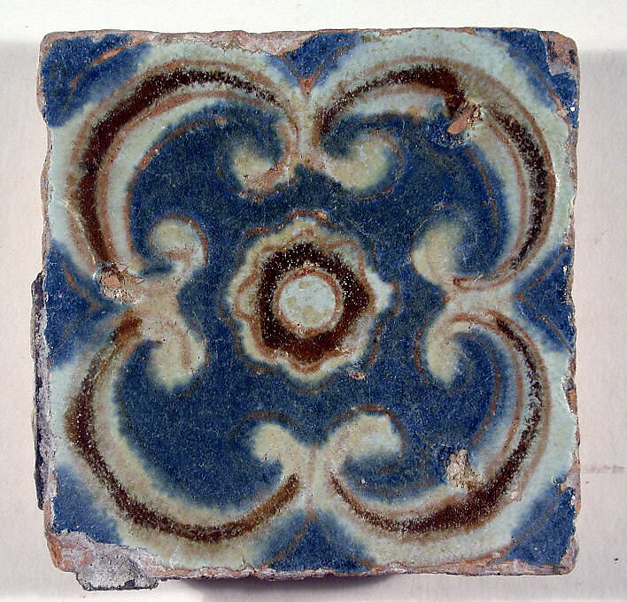 Pavement tiles, Tin-glazed earthenware, Spanish, Seville