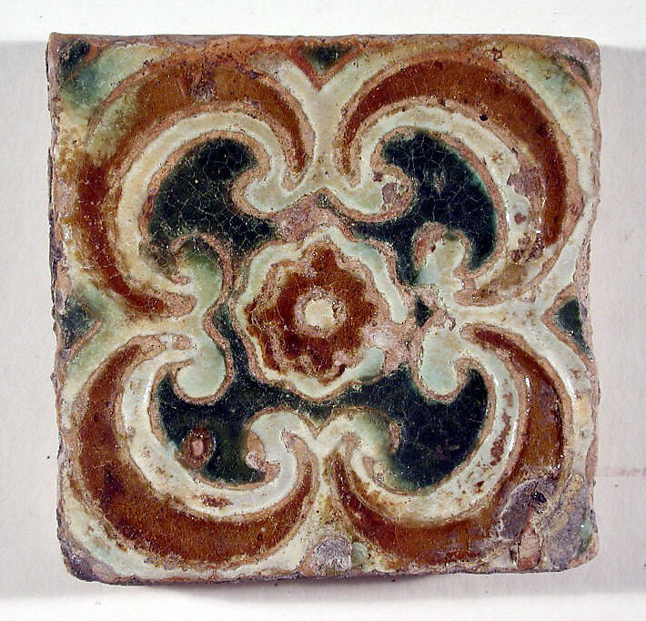 Pavement tiles, Tin-glazed earthenware, Spanish, Seville