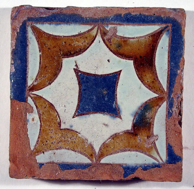 Pavement tiles, Tin-glazed earthenware, Spanish, Seville