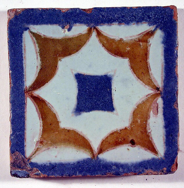Pavement tiles, Tin-glazed earthenware, Spanish, Seville