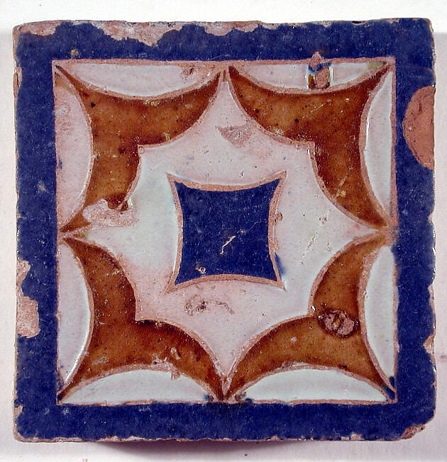 Pavement tiles, Tin-glazed earthenware, Spanish, Seville