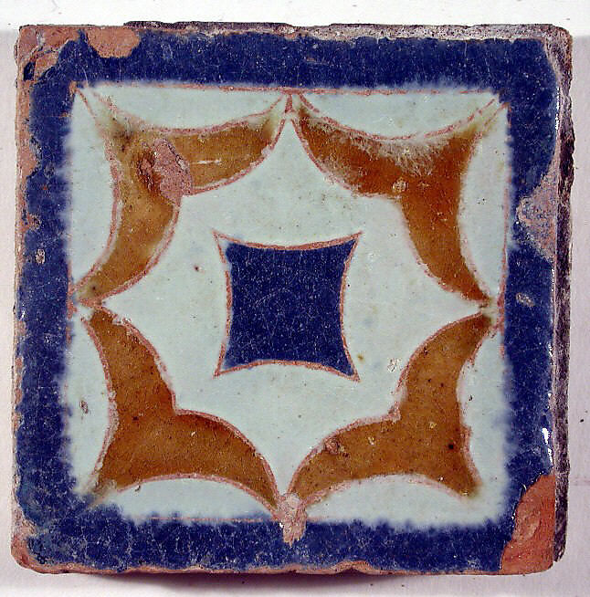 Pavement tiles, Tin-glazed earthenware, Spanish, Seville