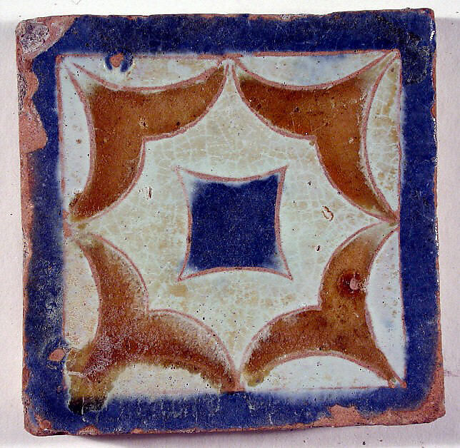 Pavement tiles, Tin-glazed earthenware, Spanish, Seville