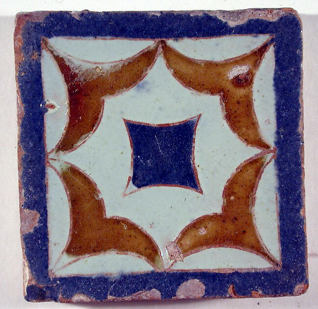 Pavement tiles, Tin-glazed earthenware, Spanish, Seville