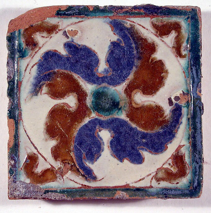 Pavement tiles, Tin-glazed earthenware, Spanish, Seville
