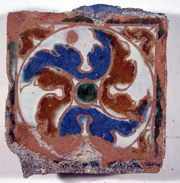 Pavement tiles, Tin-glazed earthenware, Spanish, Seville