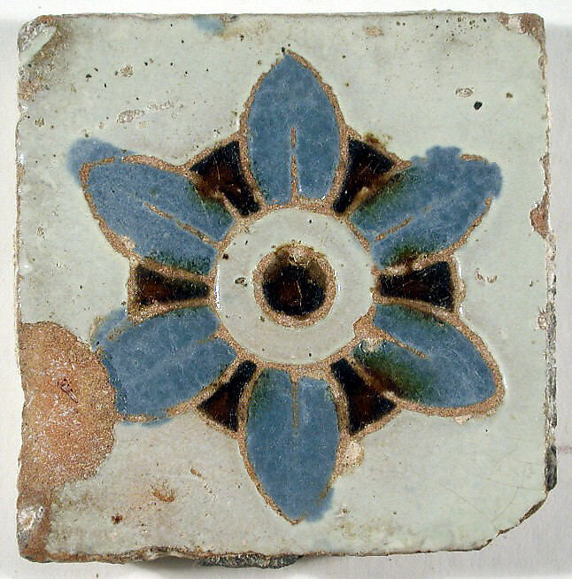 Pavement tiles, Tin-glazed earthenware, Spanish, Seville