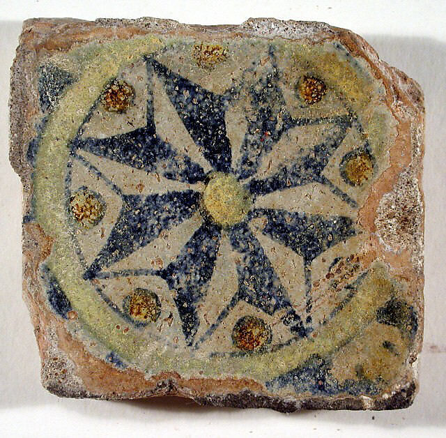 Pavement tiles, Tin-glazed earthenware, Spanish, Seville