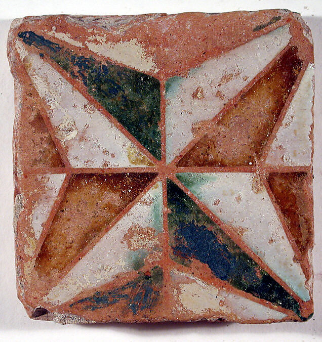 Pavement tiles, Tin-glazed earthenware, Spanish, Seville 