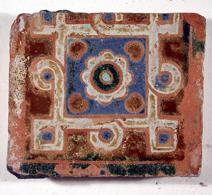 Pavement tiles, Tin-glazed earthenware, Spanish, Seville