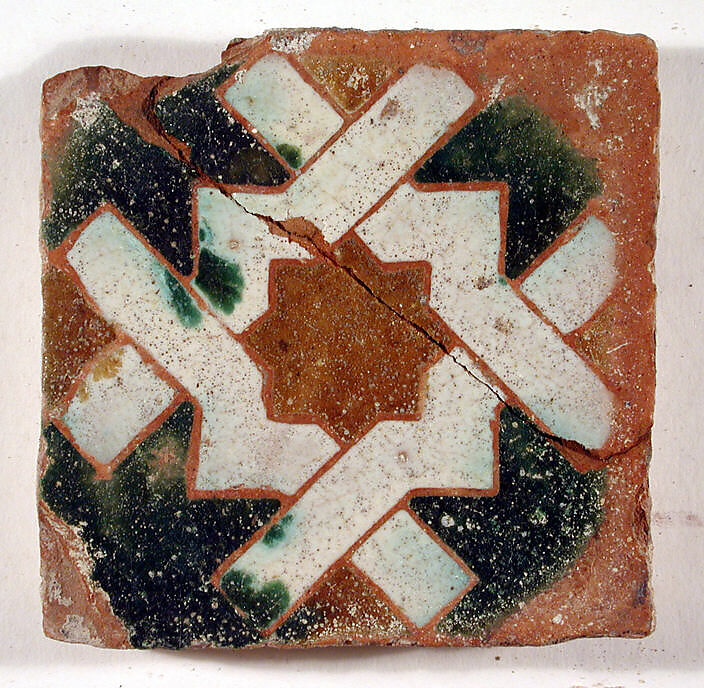 Pavement tiles, Tin-glazed earthenware, Spanish, Seville 