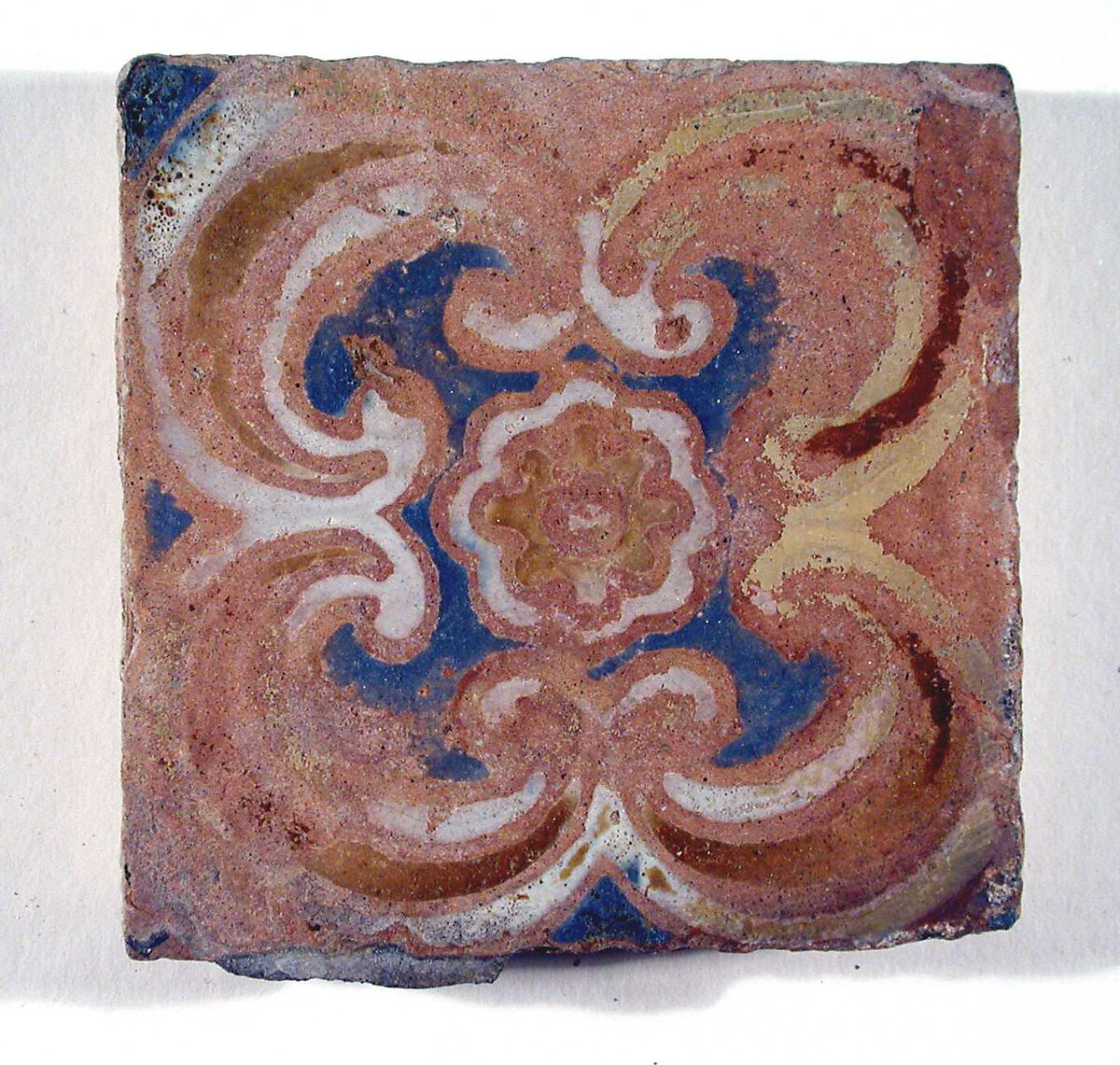 Pavement tiles, Tin-glazed earthenware, Spanish, Seville
