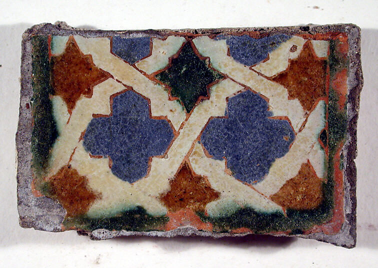 Pavement tiles, Tin-glazed earthenware, Spanish, Seville 